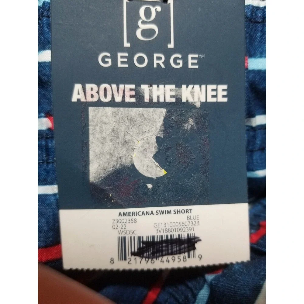 3 Pair NWT George Above Knee UPF 50+ Swim Mesh Lining‎ Pockets Size 3XL (48-50)